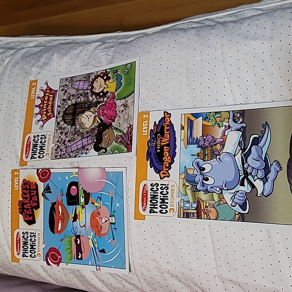 Set of 3 Melissa and Doug Phonics Comics Level 2